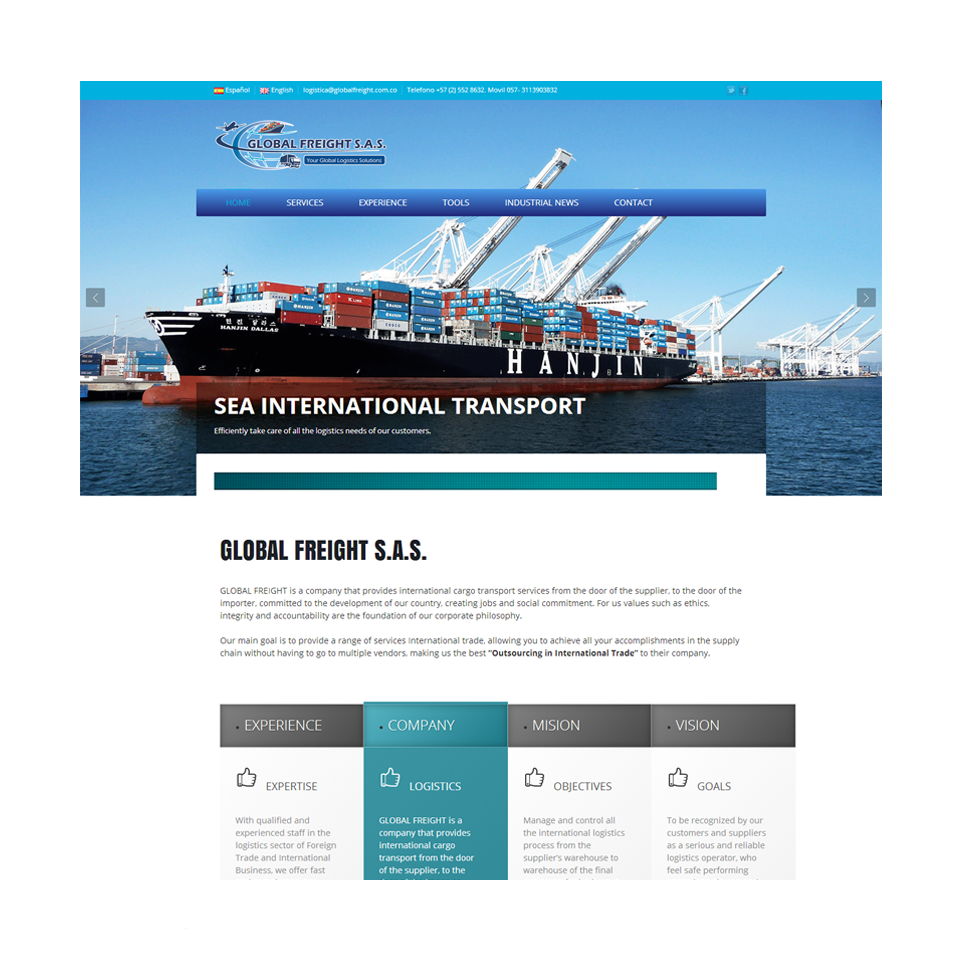 Global Freigh trnsporte de carga al Exterior