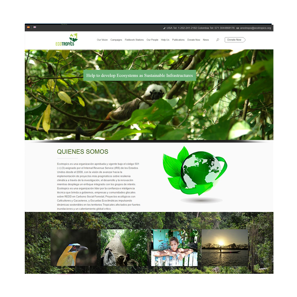 Sitio web especializado en la conservación del medio ambiente