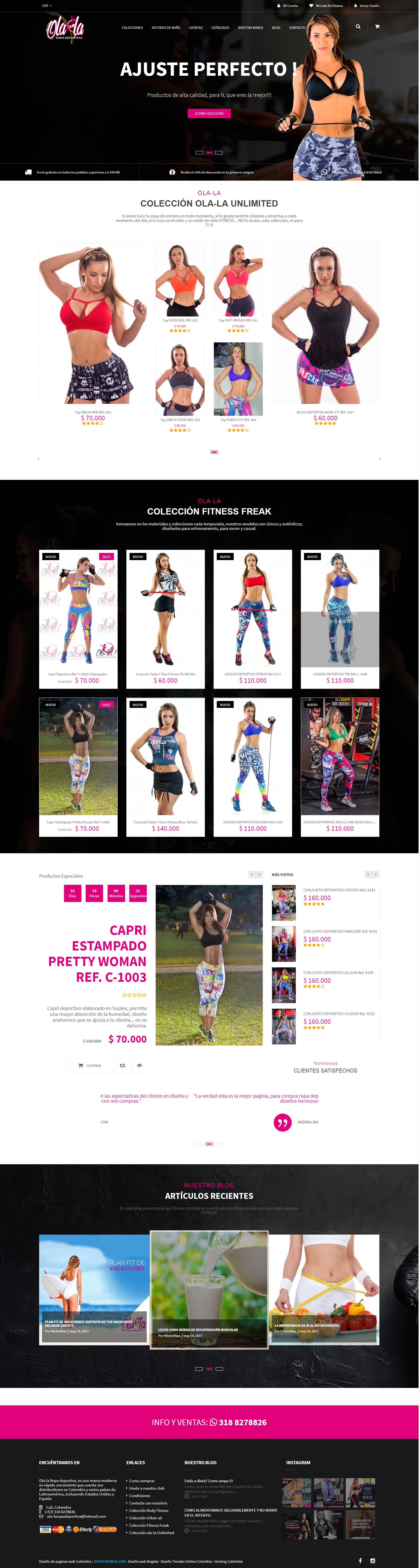 Tienda Onlinede ropa deportiva eb Colombia